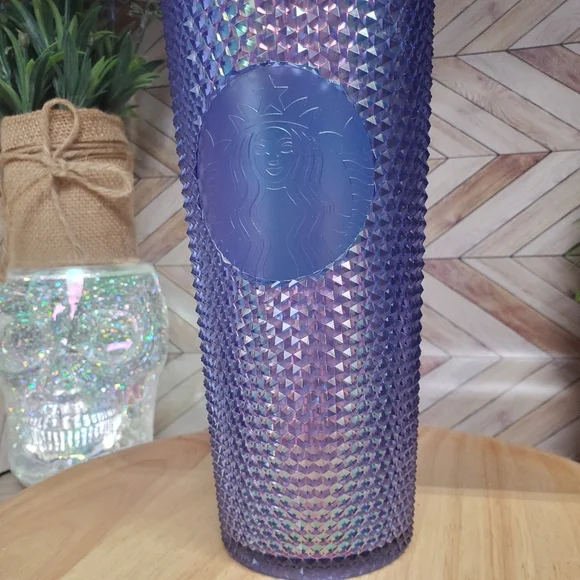Starbucks Disneyland Resort Purple Iridescent Studded Tumbler Venti 24 oz - Picture 9 of 10
